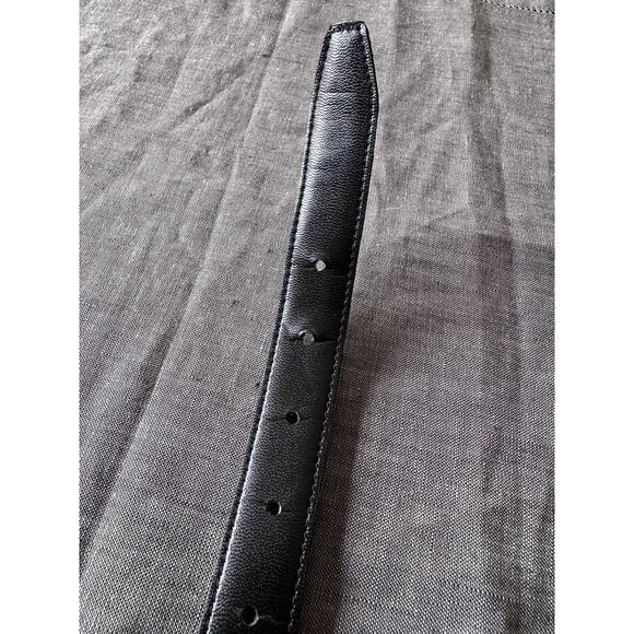 Vintage Kathy young Belt signed solid brass Buckle abstract art Red Snake Skin M - Picture 10 of 16